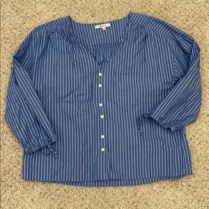 Madewell Tops - Madewell Morningview Stripe Tie Sleeve Shirt Madewell Tops - Madewell Morningview Stripe Tie Sleeve Shirt